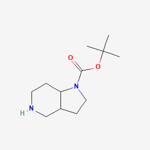 Chemical structure of 1-Boc-1H-octahydropyrrolo[3,2-c]pyridine
