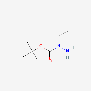 Chemical structure of 1-Boc-1-ethylhydrazine