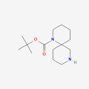 Chemical structure of 1-Boc-1,8-diazaspiro[5.5]undecane