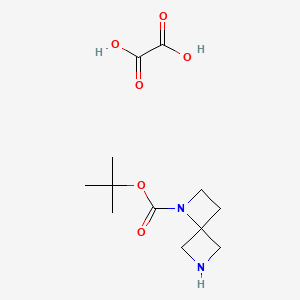 Chemical structure of 1-Boc-1,6-diazaspiro[3.3]heptane oxalate