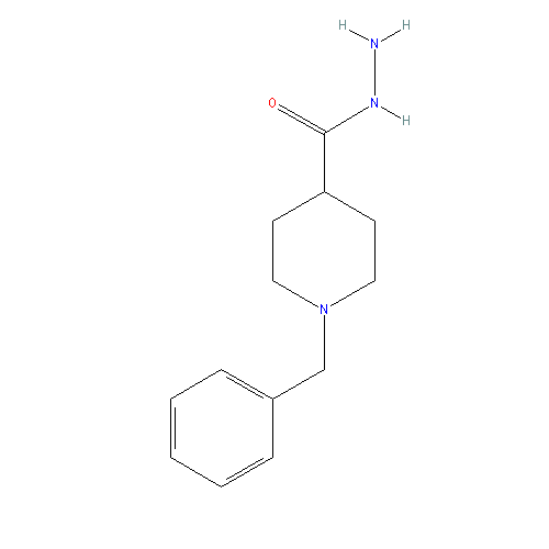 Chemical structure of 1-Benzylpiperidine-4-carbohydrazide