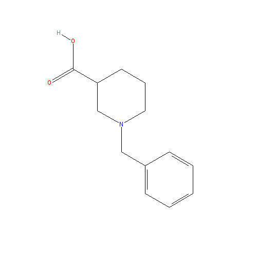 Chemical structure of 1-Benzylpiperidine-3-carboxylic acid