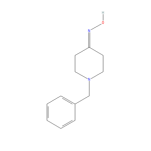 Chemical structure of 1-Benzyl-4-piperidone oxime