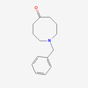 Chemical structure of 1-Benzylazocan-5-one