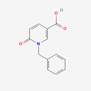 Chemical structure of 1-Benzyl-6-oxo-1,6-dihydropyridine-3-carboxylic acid