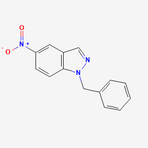 Chemical structure of 1-BENZYL-5-NITRO-1H-INDAZOLE