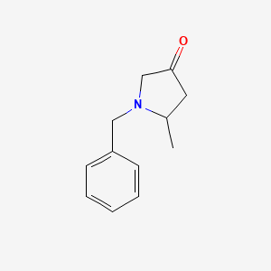 Chemical structure of 1-Benzyl-5-methylpyrrolidin-3-one