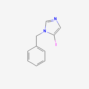 Chemical structure of 1-Benzyl-5-iodoimidazole