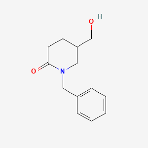Chemical structure of 1-Benzyl-5-(hydroxymethyl)piperidin-2-one