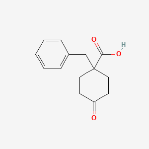 Chemical structure of 1-Benzyl-4-oxocyclohexanecarboxylic acid
