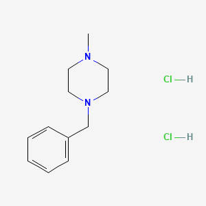 Chemical structure of 1-Benzyl-4-methylpiperazine Dihydrochloride