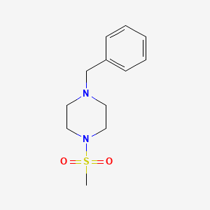 Chemical structure of 1-Benzyl-4-methanesulfonyl-piperazine