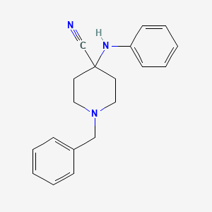 Chemical structure of 1-Benzyl-4-Cyano-4-(Phenylamino)Piperidine