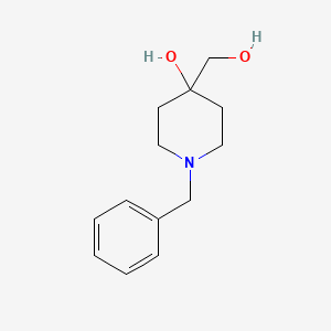 Chemical structure of 1-Benzyl-4-(hydroxymethyl)piperidin-4-ol