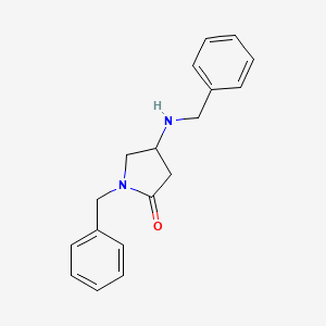 Chemical structure of 1-Benzyl-4-(benzylamino)pyrrolidin-2-one