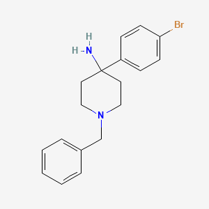 Chemical structure of 1-benzyl-4-(4-broMophenyl)piperidin-4-aMine