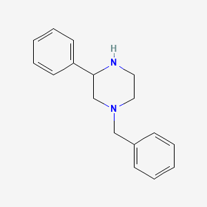 Chemical structure of 1-Benzyl-3-phenylpiperazine