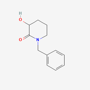 Chemical structure of 1-Benzyl-3-hydroxypiperidin-2-one