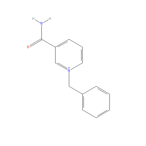 Chemical structure of 1-Benzyl-3-carbamoylpyridin-1-ium bromide