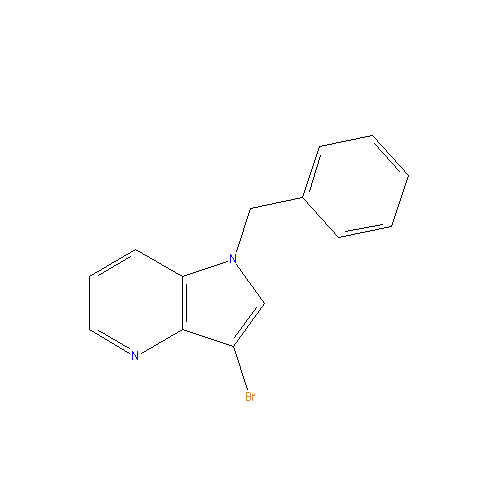 Chemical structure of 1-Benzyl-3-bromo-pyrrolo[2,3-b]pyridine