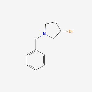 Chemical structure of 1-Benzyl-3-Bromopyrrolidine