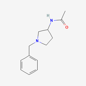 Chemical structure of 1-Benzyl-3-acetamidopyrrolidine