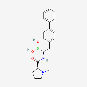 Chemical structure of 1-benzyl-3-[3-(4,4,5,5-tetramethyl-1,3,2-dioxaborolan-2-yl)phenyl]urea
