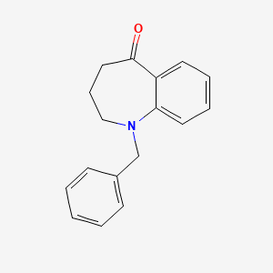Chemical structure of 1-Benzyl-3,4-dihydro-1h-benzo[b]azepin-5(2H)-one