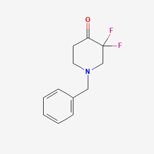 Chemical structure of 1-Benzyl-3,3-difluoropiperidin-4-one