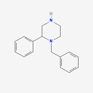 Chemical structure of 1-Benzyl-2-phenylpiperazine