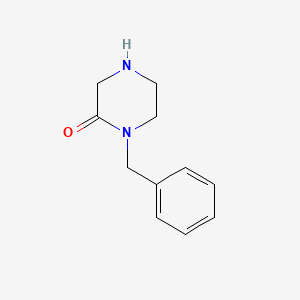 Chemical structure of 1-Benzylpiperazin-2-one