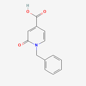 Chemical structure of 1-Benzyl-2-oxo-1,2-dihydropyridine-4-carboxylic Acid