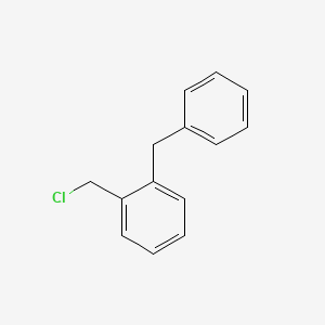 Chemical structure of 1-Benzyl-2-(chloromethyl)benzene