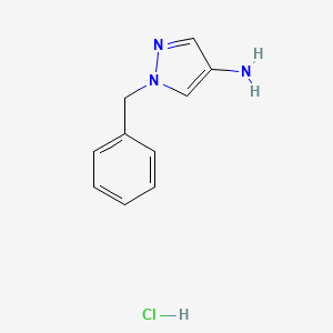 Chemical structure of 1-Benzyl-1H-pyrazol-4-amine hydrochloride
