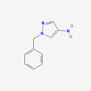 Chemical structure of 1-Benzyl-1H-pyrazol-4-amine
