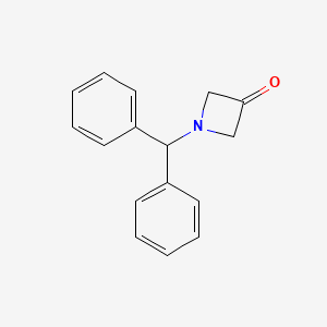 Chemical structure of 1-benzhydrylazetidin-3-one