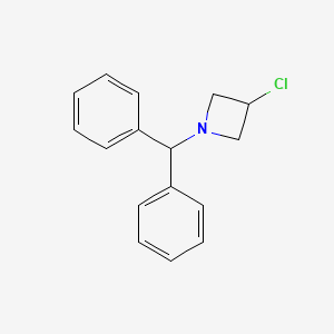 Chemical structure of 1-Benzhydryl-3-chloroazetidine