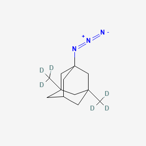 Chemical structure of 1-Azido-3,5-dimethyladamantane-d6