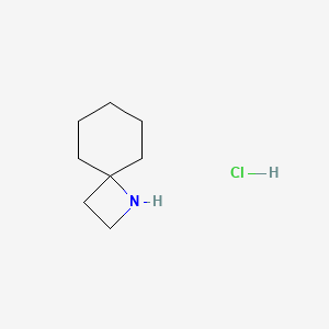 Chemical structure of 1-Azaspiro[3.5]nonane hydrochloride