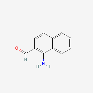 Chemical structure of 1-aminonaphthalene-2-carbaldehyde
