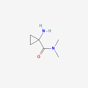 Chemical structure of 1-Amino-N,N-dimethylcyclopropane-1-carboxamide