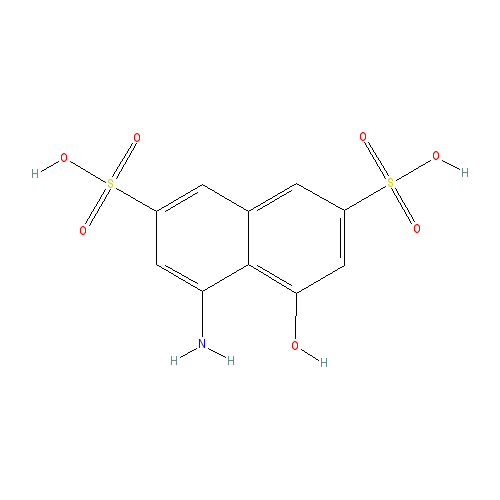 Chemical structure of H acid