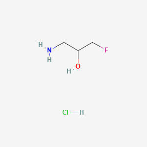Chemical structure of 1-Amino-3-fluoropropan-2-ol hydrochloride