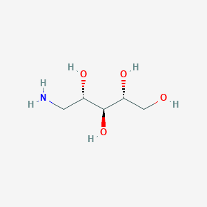 Chemical structure of 1-Amino-1-deoxy-D-ribitol