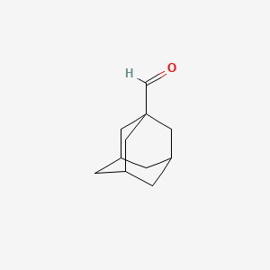 Chemical structure of 1-Adamantanecarboxaldehyde