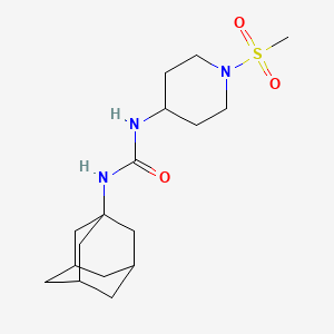 Chemical structure of 1-(1-Adamantyl)-3-(1-methylsulfonylpiperidin-4-yl)urea