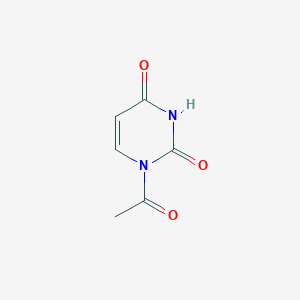 Chemical structure of 1-N-Acetyluracil