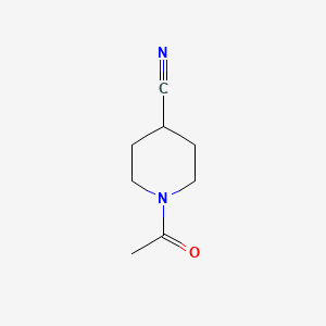 Chemical structure of 1-Acetylpiperidine-4-carbonitrile