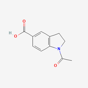 Chemical structure of 1-Acetylindoline-5-carboxylic Acid