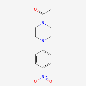 Chemical structure of 1-Acetyl-4-(4-Nitrophenyl)Piperazine